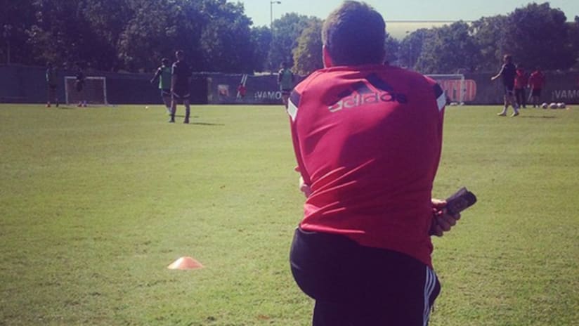 Ben Olsen at training - 2014