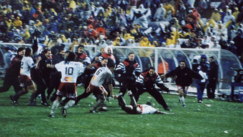 1996 mls cup eddie pope golden goal slide