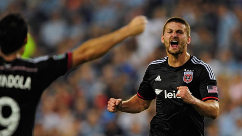 Perry Kitchen Goal Celebration vs SKC